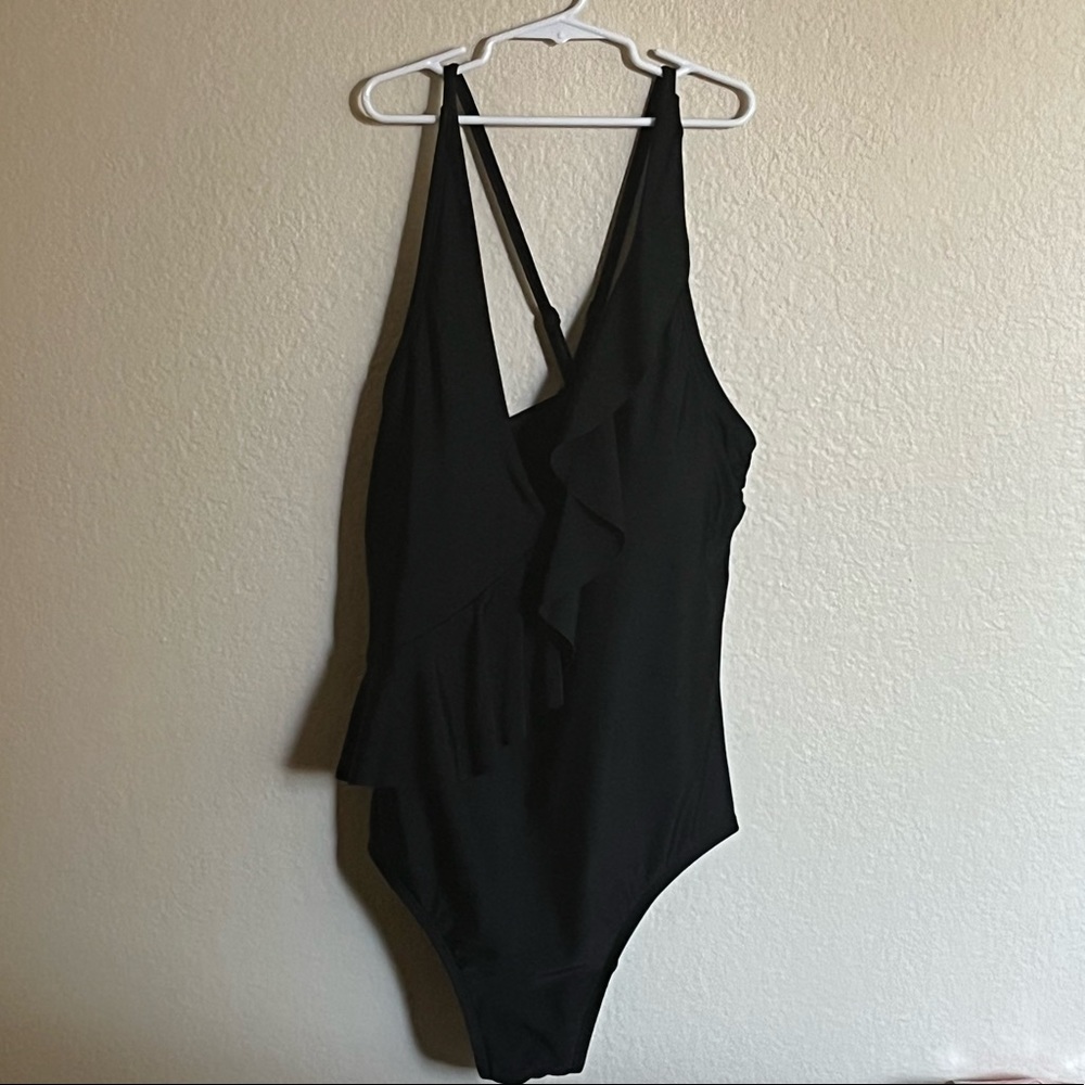 Kona Sol Black one-piece swimsuit